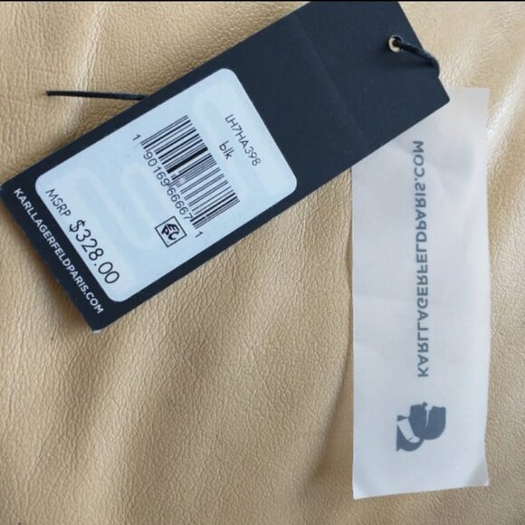 NEW - KARL LAGERFELD Women's Charlotte Shoulder Bag, Black/Gold - Picture 5 of 5